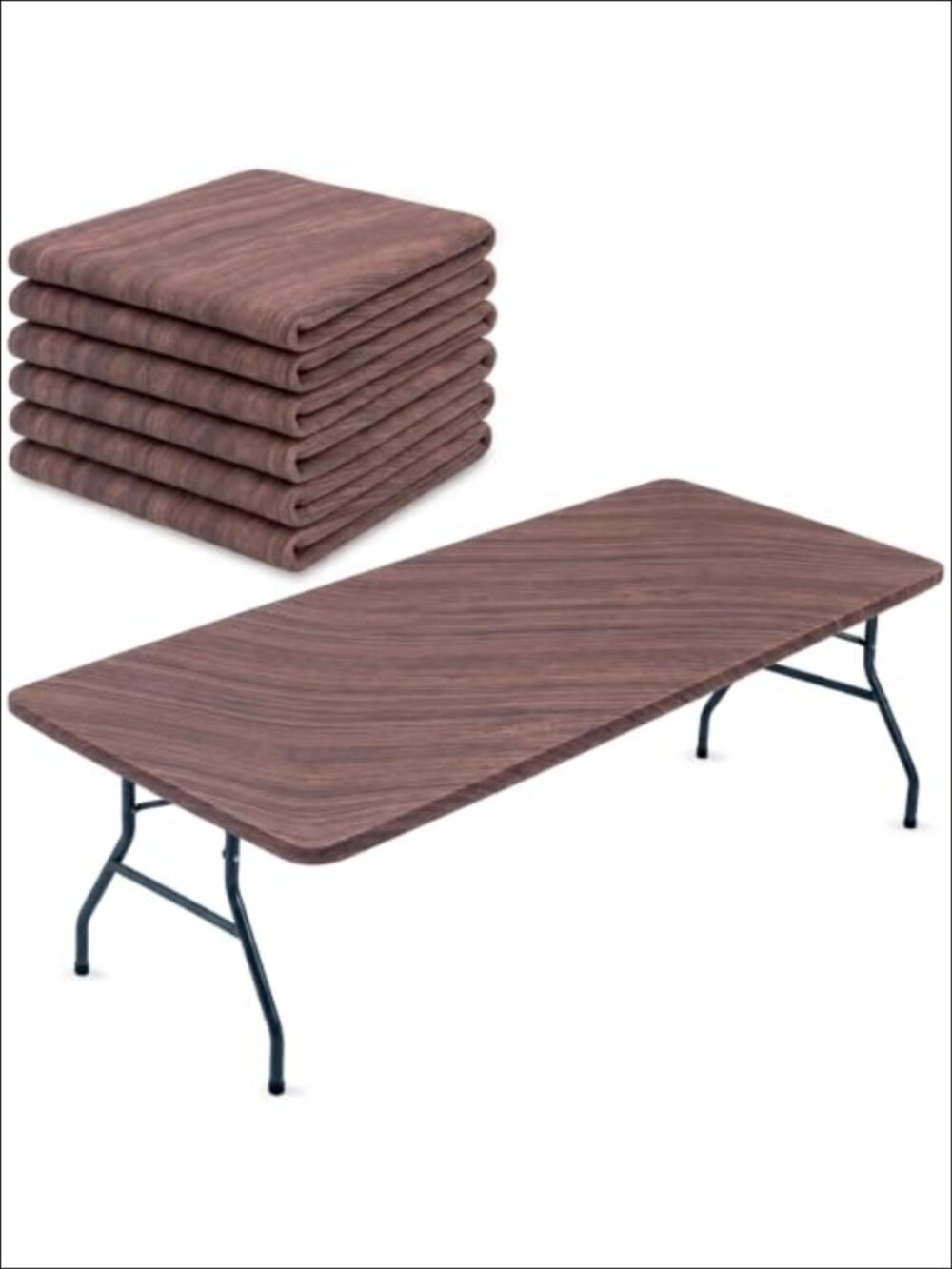 6 Pack Stretch Table Covers Fits 72x30 Rectangular Tables